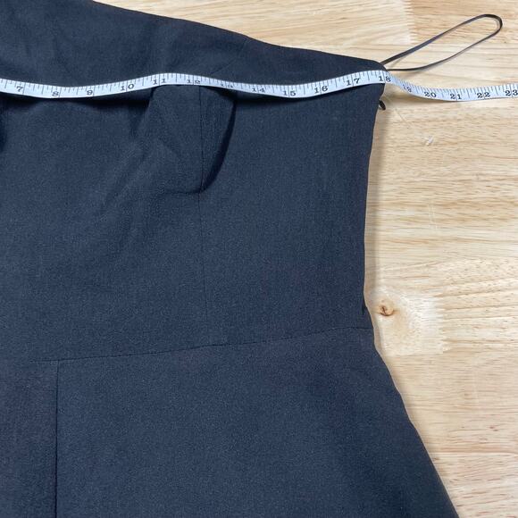 Dress The Population NWT Tiffany One-Shoulder Jumpsuit Size XL Black Pockets - Picture 6 of 9